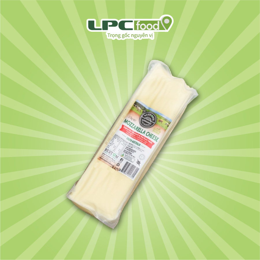 Phô Mai Khối Úc Mozzarella Beston (2.5KG)